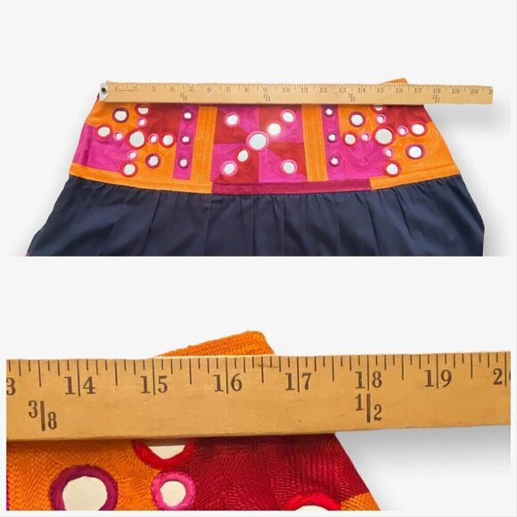 Figue Embroidered Mirrored Paillette Cora‎ Mini Skirt Size 10, NWT - Picture 13 of 13